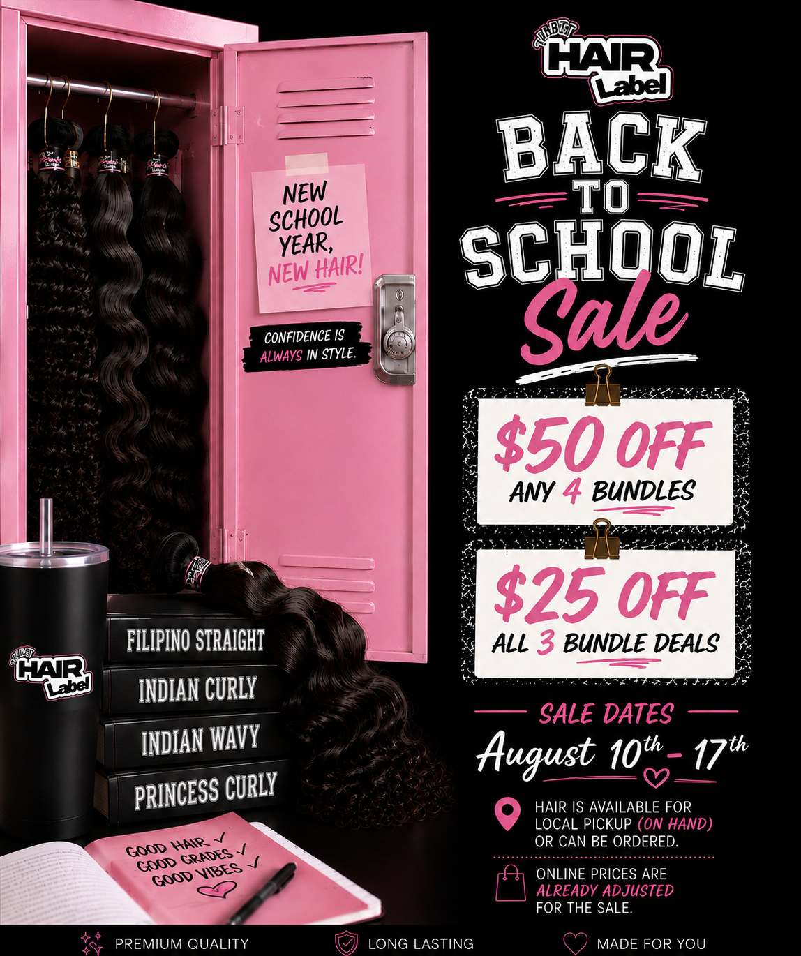Back 2 School Sale (Filipino wavy)